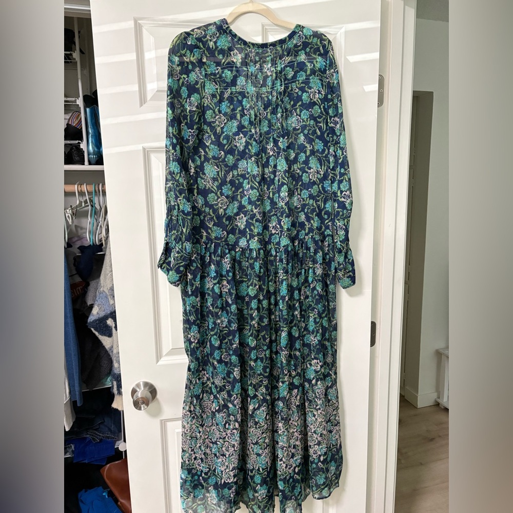 Free people see it through Maxi Dress with Button Detail- small - Picture 4 of 8